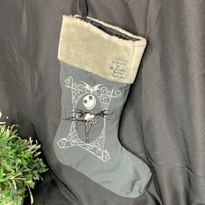 Tim Burton The Nightmare Before Christmas Gray Christmas stocking
